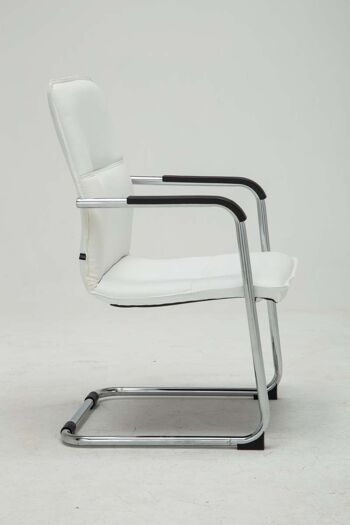 Chaise de salle à manger - Lot de 2 - Similicuir - Blanc , SKU1062 3