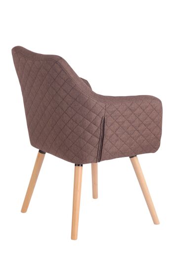 Chaise de salle à manger - Natura - Tissu - Stable - Taupe , SKU1074 4