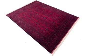 Tapis Afghan Belgique Khal Mohammadi 194x152 noué main 150x190 marron géométrique 4