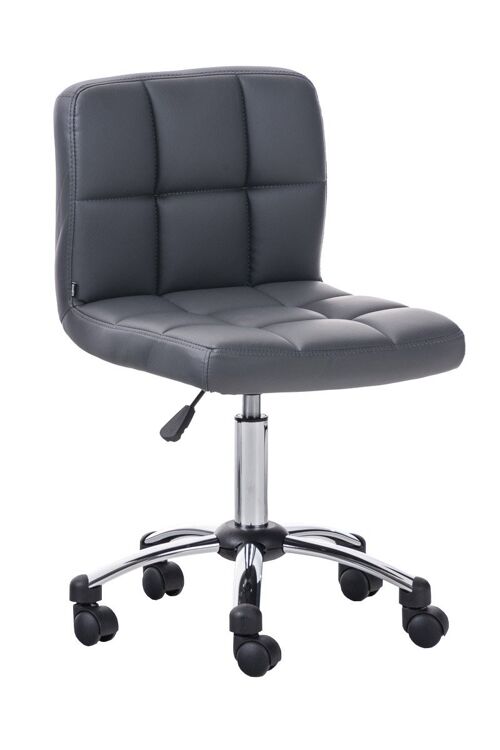 Bureaustoel - Kruk - Dikke comfortabele zitting - Verstelbaar - Grijs , SKU1147