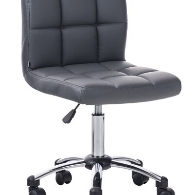 Bureaustoel - Kruk - Dikke comfortabele zitting - Verstelbaar - Grijs , SKU1147