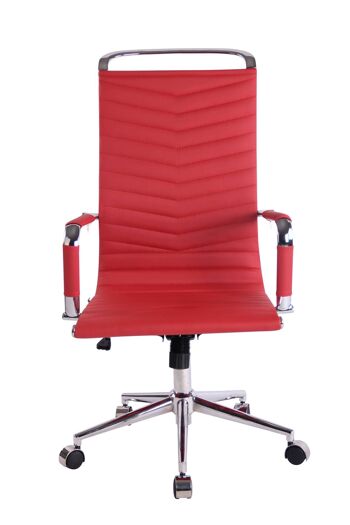 Chaise de bureau - Classique - Confortable - Moderne - Rouge , SKU1148 2