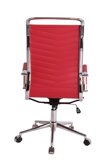 Chaise de bureau - Classique - Confortable - Moderne - Rouge , SKU1148 4