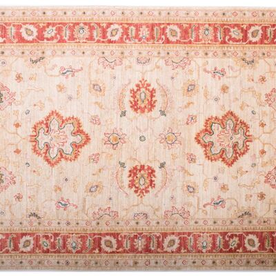 Afghan Feiner Chobi Ziegler 176x121 tappeto annodato a mano 120x180 motivo floreale rosso