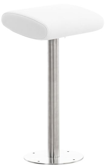 Tabouret de bar - Tabouret - Design - Cuir artificiel - 45x30x76 cm - Blanc , SKU1159 1