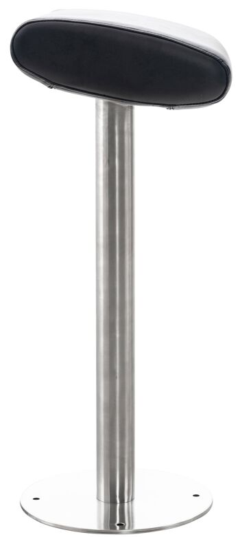 Tabouret de bar - Tabouret - Design - Cuir artificiel - 45x30x76 cm - Blanc , SKU1159 9