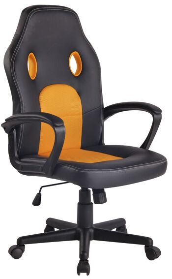 chaise de bureau | Jeux | Apprendre | Confortable - Noir/Jaune , SKU1207 1