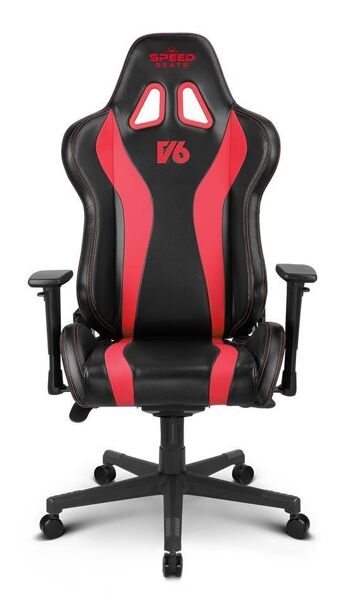 chaise de bureau | Jeux | Apprendre | Confortable - Noir/Rouge , SKU1211 3
