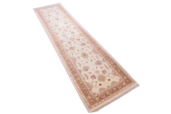 Tapis Afghan Chobi Ziegler 293x74 noué à la main 70x290 tapis de passage beige oriental 3