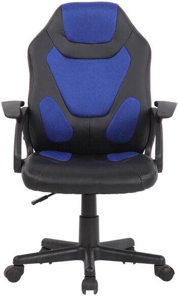 Chaise de bureau pour enfants - Noir - Bleu , SKU1305 2
