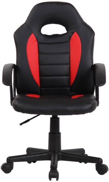 Chaise de bureau pour enfants - noir - rouge , SKU1311 2