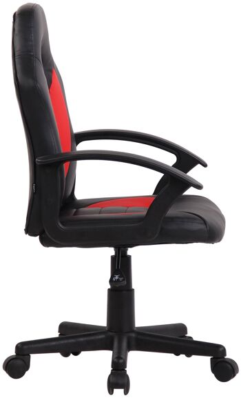 Chaise de bureau pour enfants - noir - rouge , SKU1311 3