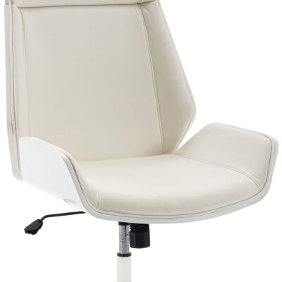 Bureaustoel - Comfortabel - Modern - Creme , SKU1346