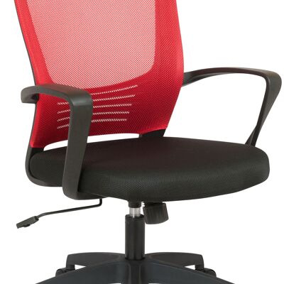 Bureaustoel - Microvezel - Comfortabel - Metaal - Rood , SKU1353