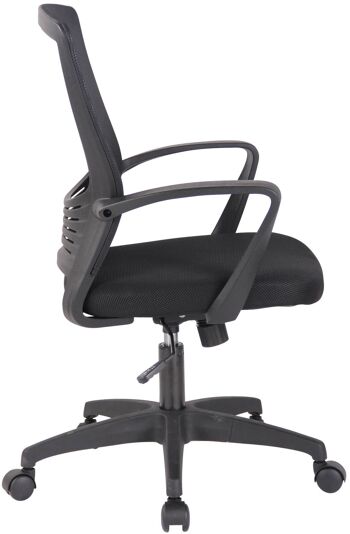 Chaise de bureau - Microfibre - Confortable - Métal - Bleu , SKU1354 3