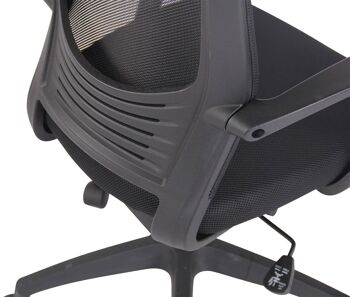 Chaise de bureau - Microfibre - Confortable - Métal - Bleu , SKU1354 6