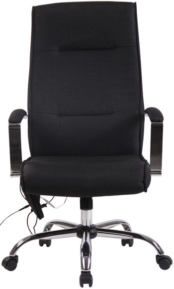 Chaise de bureau - Tissu - Fonction massage - Noir , SKU1383 2