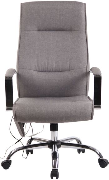 Chaise de bureau - Tissu - Fonction massage - Noir , SKU1383 6