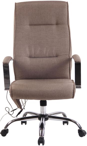 Chaise de bureau - Tissu - Fonction massage - Noir , SKU1383 10