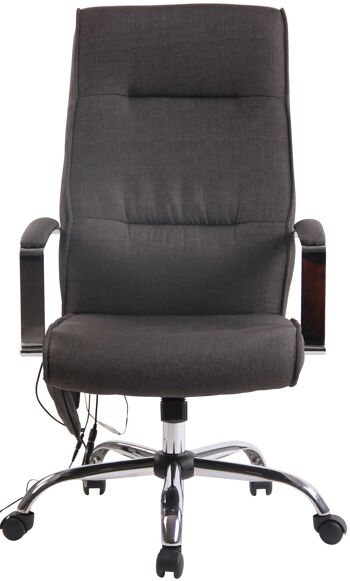 Chaise de bureau - Tissu - Fonction massage - Marron , SKU1386 4