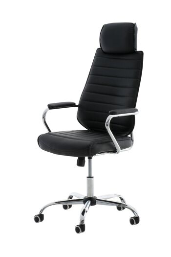 Chaise de bureau - Avec repose-tête - Ergonomique - Noir , SKU1389 1