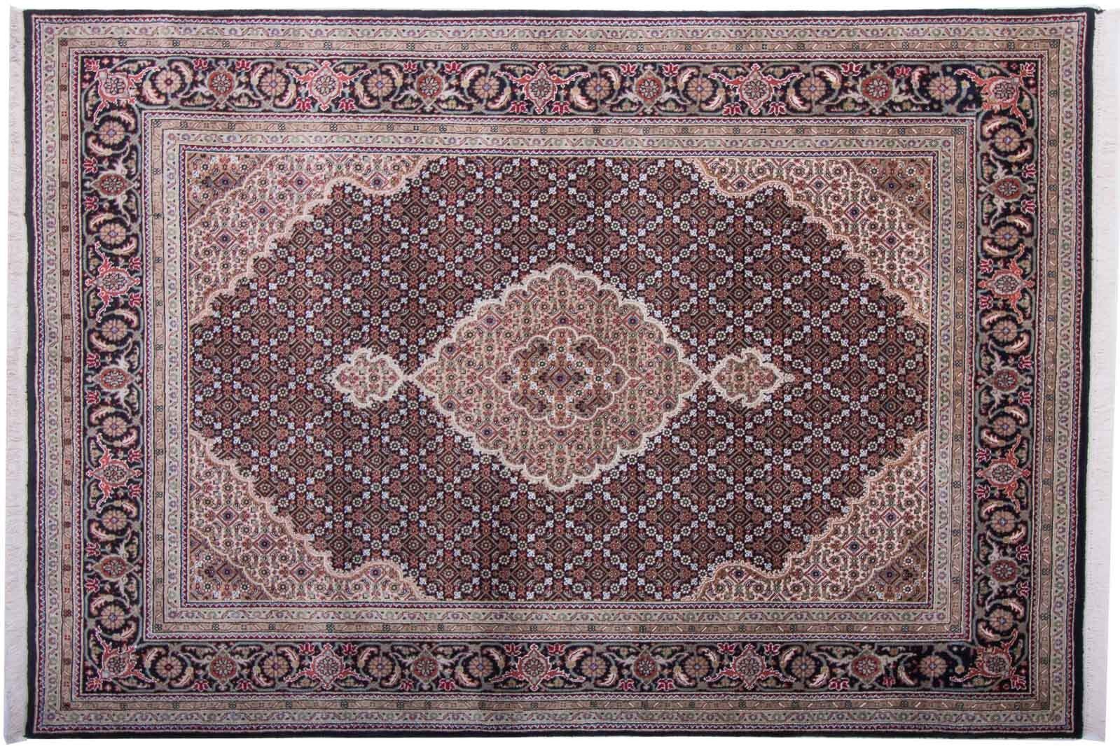 Tabriz 227x166 tappeto annodato a mano 170x230 multicolore orientale a pelo corto Tappeto orientale