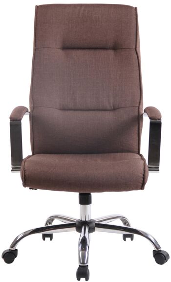 Chaise de bureau - Housse en tissu - Marron , SKU1391 2