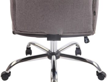 Chaise de bureau - Housse en tissu - Marron , SKU1391 10