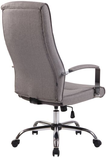 Chaise de bureau - Housse en tissu - Gris foncé , SKU1393 6