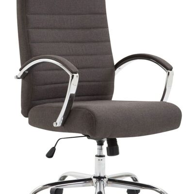 Bureaustoel - Bureau - Comfortabel - Stof - Donkergrijs , SKU1400