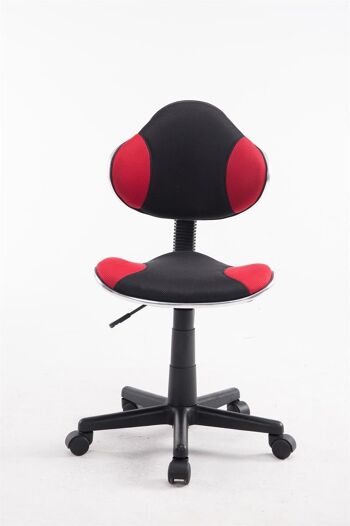 Chaise de bureau - Confortable - Microfibre - Rouge/Noir , SKU1402 2