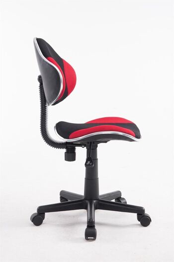 Chaise de bureau - Confortable - Microfibre - Rouge/Noir , SKU1402 3