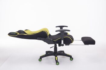 Chaise de bureau - Chaise de jeu - Chaise - Course - Jeux - Cuir artificiel - Noir , SKU1406 3