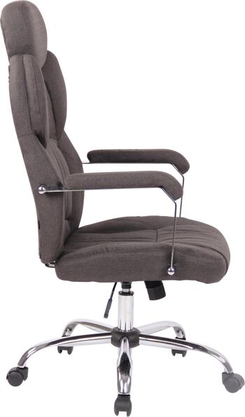 Chaise de bureau - Chaise - Bureau - Confortable - Tissu - Gris foncé , SKU1407 3