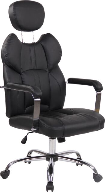 Chaise de bureau - Chaise - Bureau - Cuir artificiel - Confortable , SKU1408 5