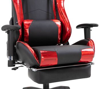 Chaise de bureau - Chaise - Bureau - Turbo - Repose-pieds - Jeux - Jeux PS4 - Similicuir - Or, SKU1417 7