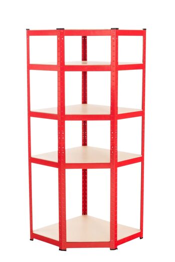 Étagère de rangement - Placard - Etagère d'angle - Écurie - Rouge , SKU1421 1