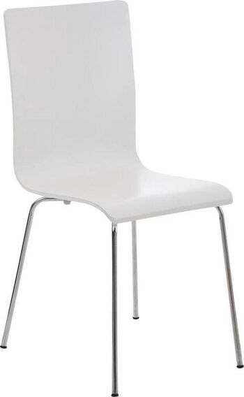 Chaise de salle à manger - Chaise - Blanc - Robuste , SKU1431 1