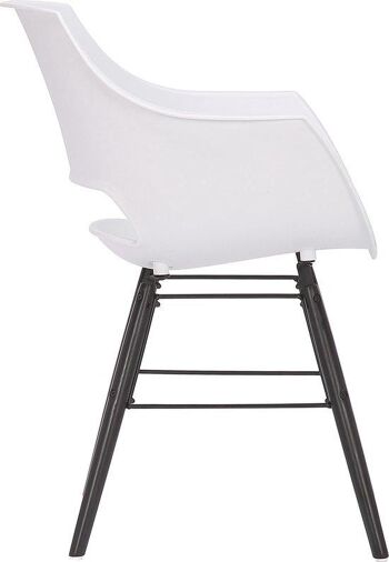 Chaise de salle à manger - Naturel - Plastique - Blanc , SKU1453 2