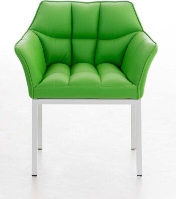 Chaise de salle à manger - Vert - Moderne - Cuir artificiel , SKU1485 1