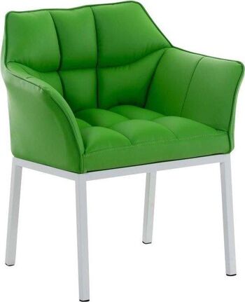 Chaise de salle à manger - Vert - Moderne - Cuir artificiel , SKU1485 3