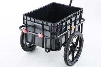 Remorque vélo - Noir - Très haute qualité - Pratique, SKU1505 1
