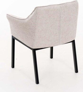Chaise de salle à manger - Ivoire - Moderne - Tissu , SKU1508 2