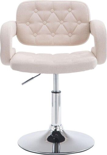 Chaise - Tissu - Beige - Moderne - Confortable, SKU1510 1