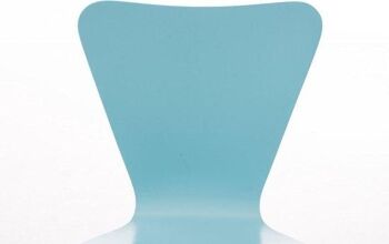Chaise visiteur - Empilable - Bois - Bleu clair, SKU1535 2