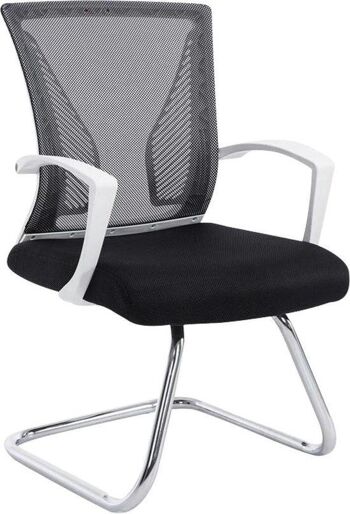 Chaise visiteur - Confortable - Moderne - Noir , SKU1561 1