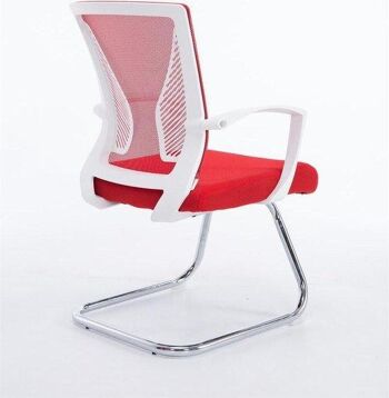 Chaise visiteur - Confortable - Moderne - Rouge , SKU1567 2