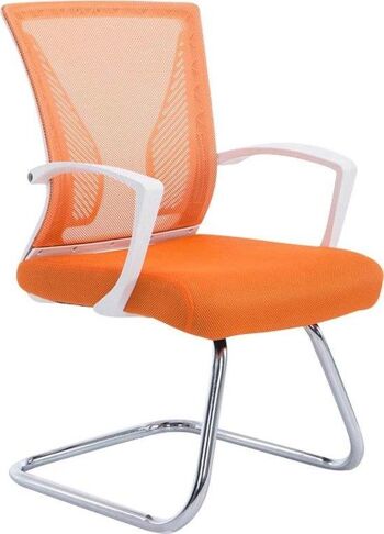 Chaise visiteur - Confortable - Moderne - Orange , SKU1572 1