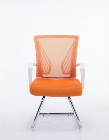 Chaise visiteur - Confortable - Moderne - Orange , SKU1572 2
