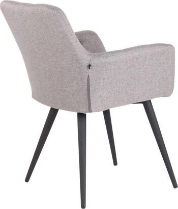 Chaise de salle à manger - Tissu - Gris - Design moderne, SKU1595 3